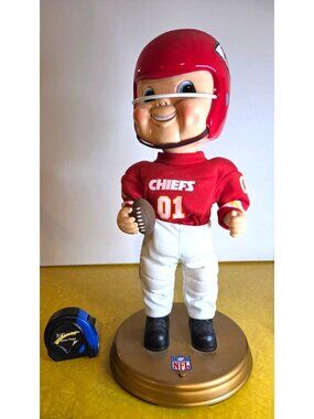 Large Rare 1991 Kansas City Chiefs Rockin Randall Animated Singing Bobblehead Do